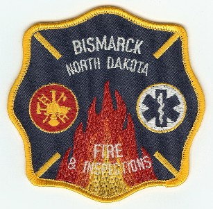 Bismarck Fire & Inspections
Thanks to PaulsFirePatches.com for this scan.
Keywords: north dakota