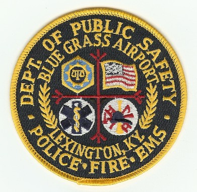 Blue Grass Airport Dept of Public Safety
Thanks to PaulsFirePatches.com for this scan.
Keywords: kentucky fire department lexington