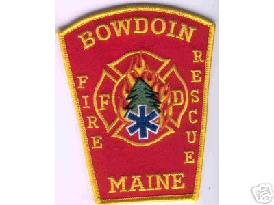 Bowdoin Fire Rescue
Thanks to Brent Kimberland for this scan.
Keywords: maine