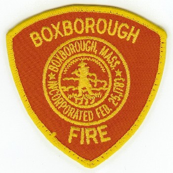 Boxborough Fire
Thanks to PaulsFirePatches.com for this scan.
Keywords: massachusetts