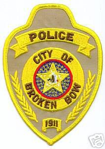 Broken Bow Police (Oklahoma)
Thanks to apdsgt for this scan.
Keywords: city of