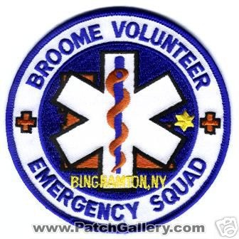 Broome Volunteer Emergency Squad
Thanks to Mark Stampfl for this scan.
Keywords: new york ems binghamton