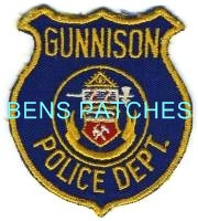 Gunnison Police Department (Colorado)
Thanks to BensPatchCollection.com for this scan.
Keywords: dept
