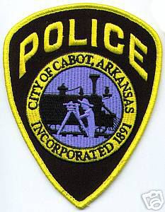 Cabot Police (Arkansas)
Thanks to apdsgt for this scan.
Keywords: city of