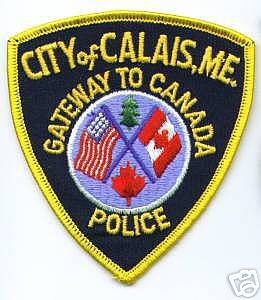 Calais Police
Thanks to apdsgt for this scan.
Keywords: maine city of