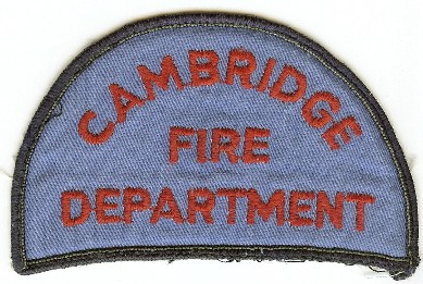 Cambridge Fire Department
Thanks to PaulsFirePatches.com for this scan.
Keywords: massachusetts