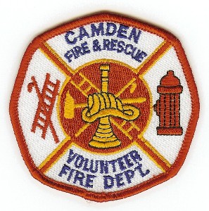 Camden Volunteer Fire Dept
Thanks to PaulsFirePatches.com for this scan.
Keywords: maine department rescue