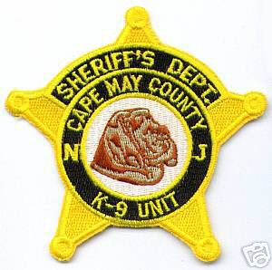 Cape May County Sheriff's Dept K-9 Unit (New Jersey)
Thanks to apdsgt for this scan.
Keywords: sheriffs department k9