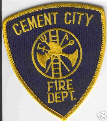 Cement City Fire Dept
Thanks to Brent Kimberland for this scan.
Keywords: michigan department