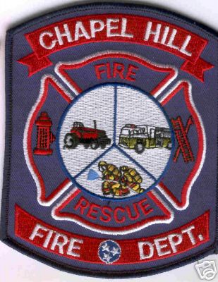 Chapel Hill Fire Dept
Thanks to Brent Kimberland for this scan.
Keywords: tennessee department rescue