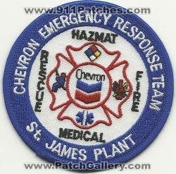 Chevron Saint James Plant Emergency Response Team (Louisiana)
Thanks to Mark Hetzel Sr. for this scan.
Keywords: st. ert fire rescue medical ems hazmat haz-mat