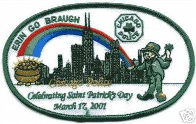 Chicago Police Celebrating Saint Patrick's Day (Illinois)
Thanks to Jason Bragg for this scan.
Keywords: st patricks