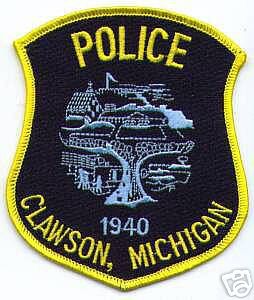Clawson Police (Michigan)
Thanks to apdsgt for this scan.
