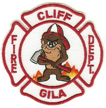 Cliff Gila Fire Dept
Thanks to PaulsFirePatches.com for this scan.
Keywords: new mexico department taz