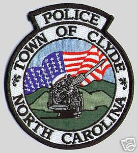 Clyde Police (North Carolina)
Thanks to apdsgt for this scan.
Keywords: town of
