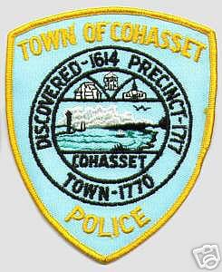 Cohasset Police (Massachusetts)
Thanks to apdsgt for this scan.
Keywords: town of