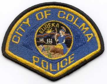 Colma Police
Thanks to Scott McDairmant for this scan.
Keywords: california city of