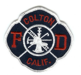Colton FD
Thanks to PaulsFirePatches.com for this scan.
Keywords: california fire department