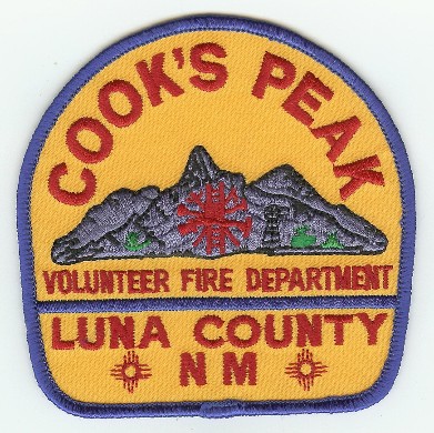 Cook's Peak Volunteer Fire Department
Thanks to PaulsFirePatches.com for this scan.
Keywords: new mexico luna county