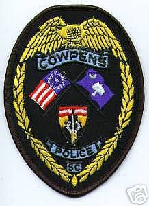 Cowpens Police (South Carolina)
Thanks to apdsgt for this scan.
