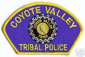 Coyote Valley Tribal Police (California)
Thanks to apdsgt for this scan.
Keywords: tribe