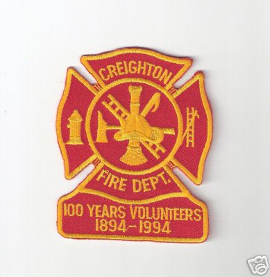 Creighton Fire Dept 100 Years Volunteers (Nebraska)
Thanks to Bob Brooks for this scan.
Keywords: department