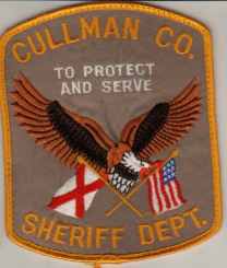 Cullman County Sheriff Dept
Thanks to BlueLineDesigns.net for this scan.
Keywords: alabama department