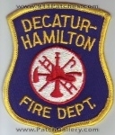 Decatur Hamilton Fire Department (Indiana)
Thanks to Dave Slade for this scan.
Keywords: dept.