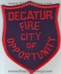 Decatur Fire Department (Alabama)
Thanks to Dave Slade for this scan.
Keywords: dept. city of opportunity