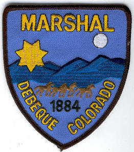 Debeque Marshal
Thanks to Enforcer31.com for this scan.
Keywords: colorado