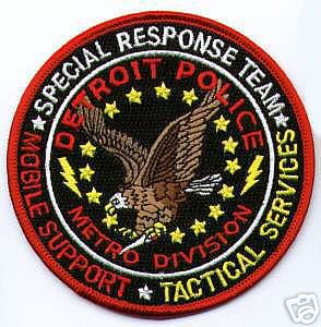 Detroit Police Special Response Team (Michigan)
Thanks to apdsgt for this scan.
Keywords: srt metro division mobile support tactical services