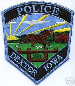 Dexter Police (Iowa)
Thanks to apdsgt for this scan.

