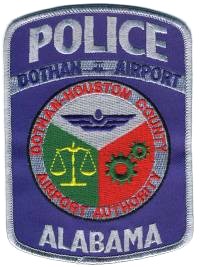 Dothan Airport Police (Alabama)
Thanks to BensPatchCollection.com for this scan.
Keywords: houston county authority
