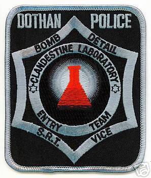 Dothan Police Clandestine Laboratory Entry Team (Alabama)
Thanks to apdsgt for this scan.
Keywords: bomb detail s.r.t. srt vice