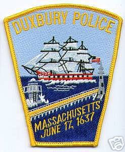 Duxbury Police (Massachusetts)
Thanks to apdsgt for this scan.
