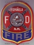 Espanola Fire Department (New Mexico)
Thanks to Dave Slade for this scan.
Keywords: dept. fd n.m.