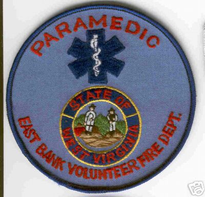 East Bank Volunteer Fire Dept Paramedic
Thanks to Brent Kimberland for this scan.
Keywords: west virginia department