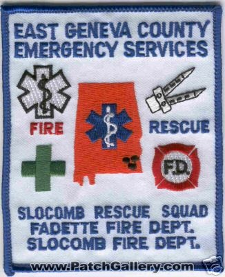 East Geneva County Emergency Services (Alabama)
Thanks to Brent Kimberland for this scan.
Keywords: fire rescue f.d. fd slocomb squad fadette dept department