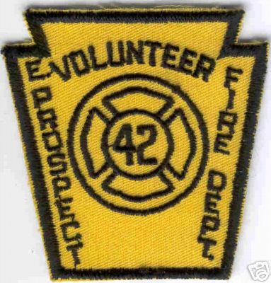 East Prospect Volunteer Fire Dept
Thanks to Brent Kimberland for this scan.
Keywords: pennsylvania department 42