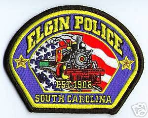 Elgin Police (South Carolina)
Thanks to apdsgt for this scan.
