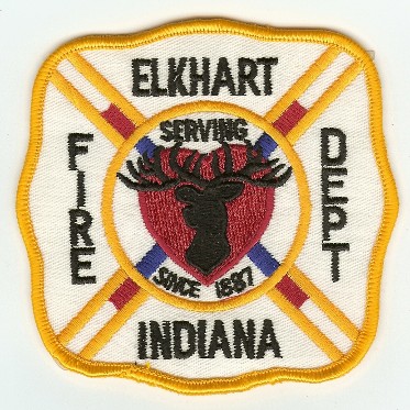 Elkhart Fire Dept
Thanks to PaulsFirePatches.com for this scan.
Keywords: indiana department