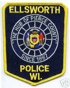Ellsworth Police (Wisconsin)
Thanks to apdsgt for this scan.
County: Pierce
