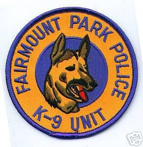 Fairmount Park Police K-9 Unit (New Jersey)
Thanks to apdsgt for this scan.
Keywords: k9