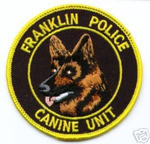 Franklin Police Canine Unit (Wisconsin)
Thanks to apdsgt for this scan.
Keywords: k-9 k9