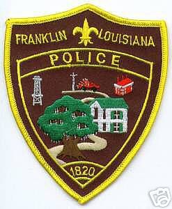 Franklin Police (Louisiana)
Thanks to apdsgt for this scan.
