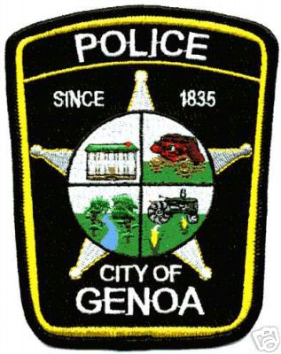 Genoa Police (Illinois)
Thanks to Jason Bragg for this scan.
Keywords: city of