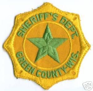 Green County Sheriff's Dept
Thanks to apdsgt for this scan.
Keywords: wisconsin sheriffs department