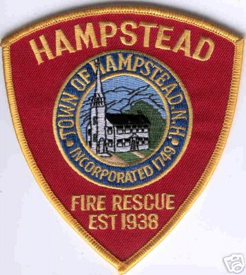 Hampstead Fire Rescue
Thanks to Brent Kimberland for this scan.
Keywords: new hampshire town of