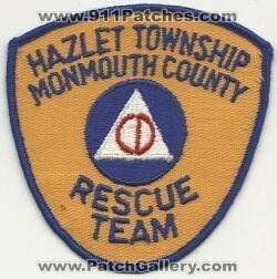 Hazlet Township Monmouth County Rescue Team (New Jersey)
Thanks to Mark Hetzel Sr. for this scan.
Keywords: twp. co. cd civil defense