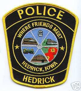 Hedrick Police (Iowa)
Thanks to apdsgt for this scan.

